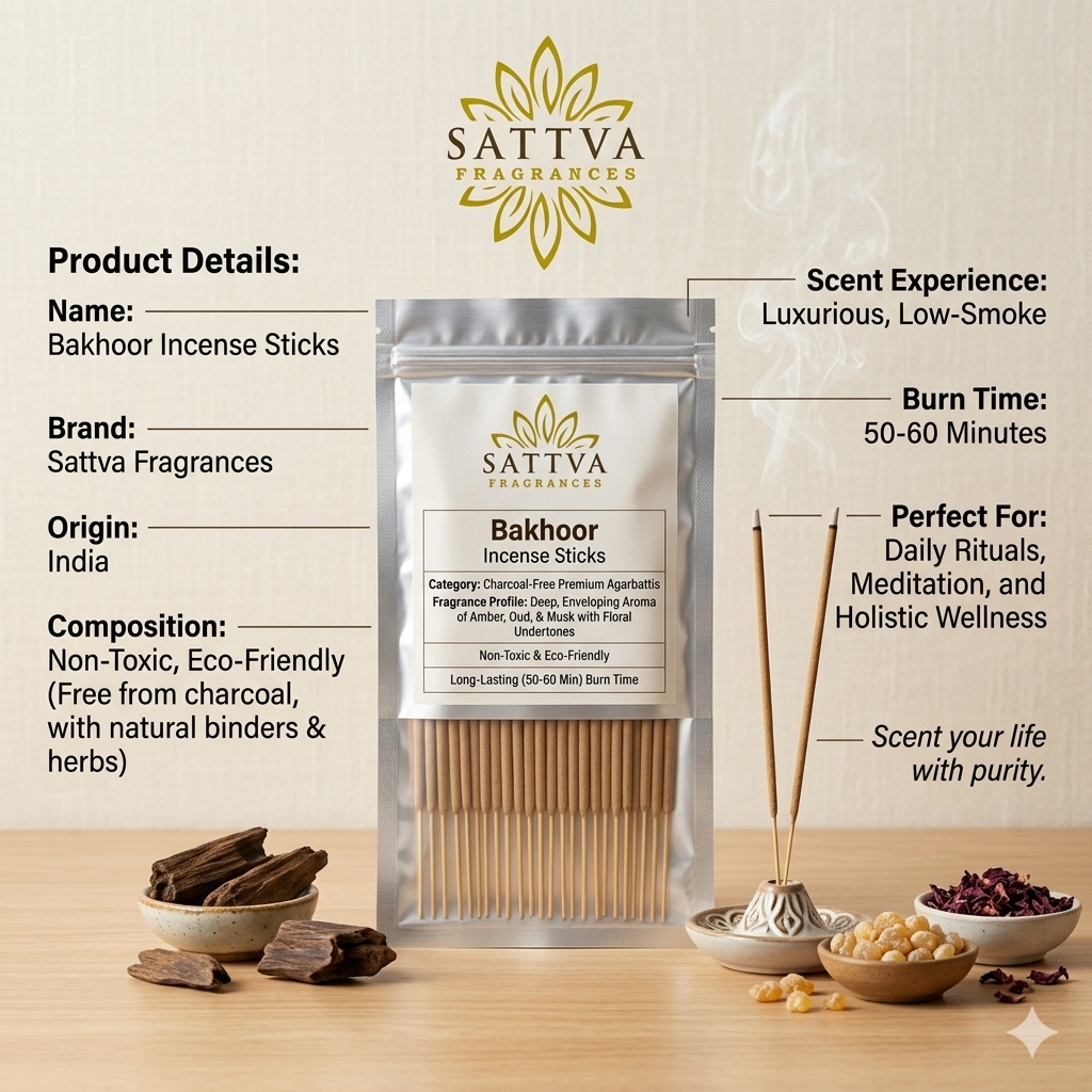 Bakhoor Incense Sticks(Agarbatti) - 100gms