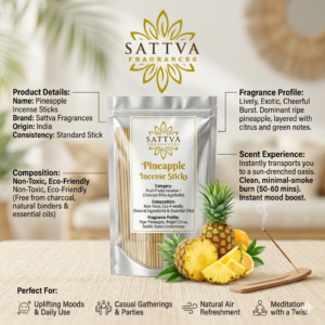 Pineapple Incense Sticks(Agarbatti) - 100gms