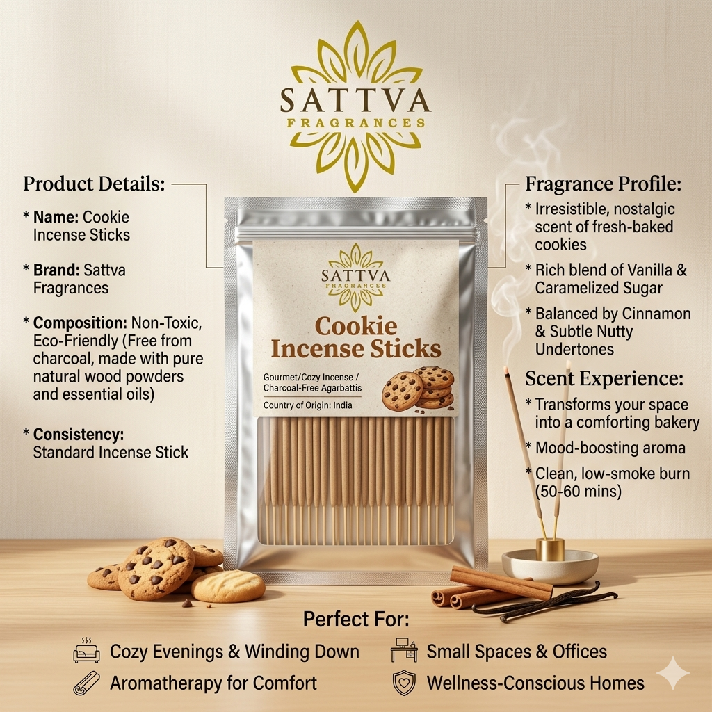 Cookie Incense Sticks(Agarbatti) - 100gms